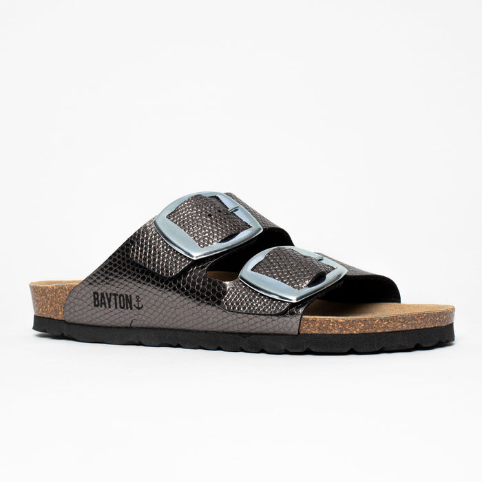 Bayton Sandales 2 Brides Alicante Pewter Bayton Femme
