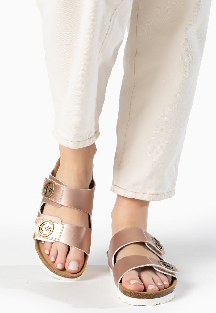 bayton Sandales 2 Brides Anatol Rose Gold Bayton femme