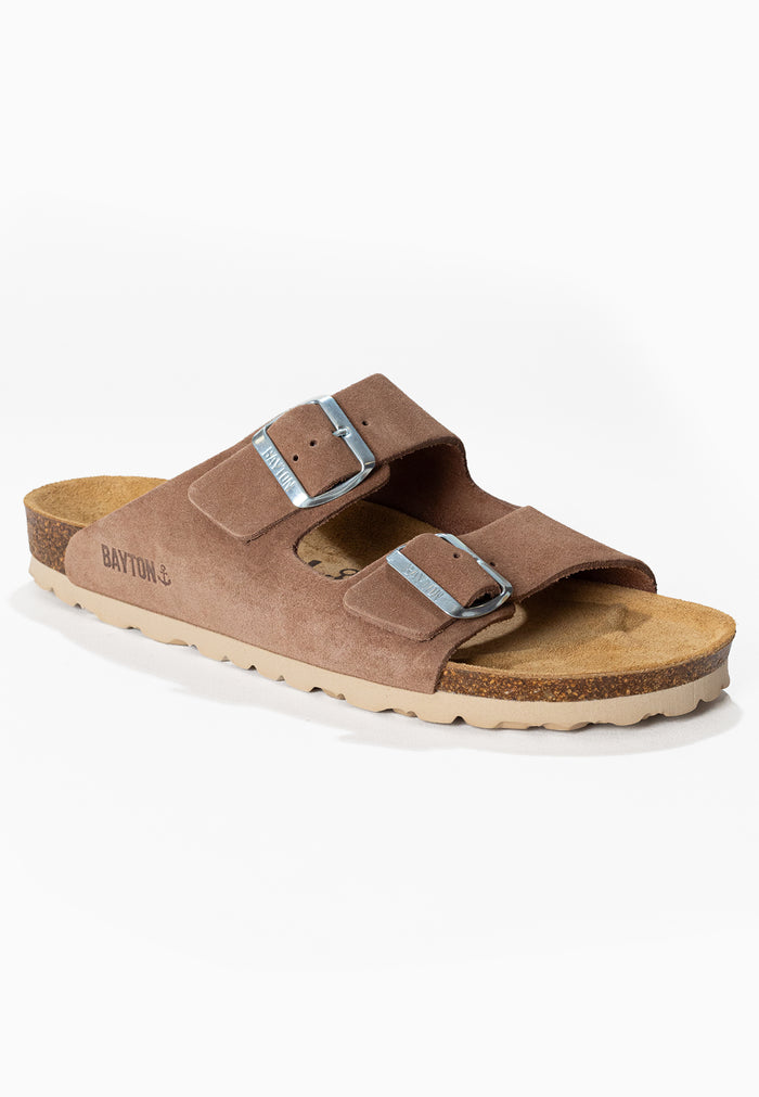 Bayton Sandales 2 Brides Atlas Beige Foncé Bayton Homme
