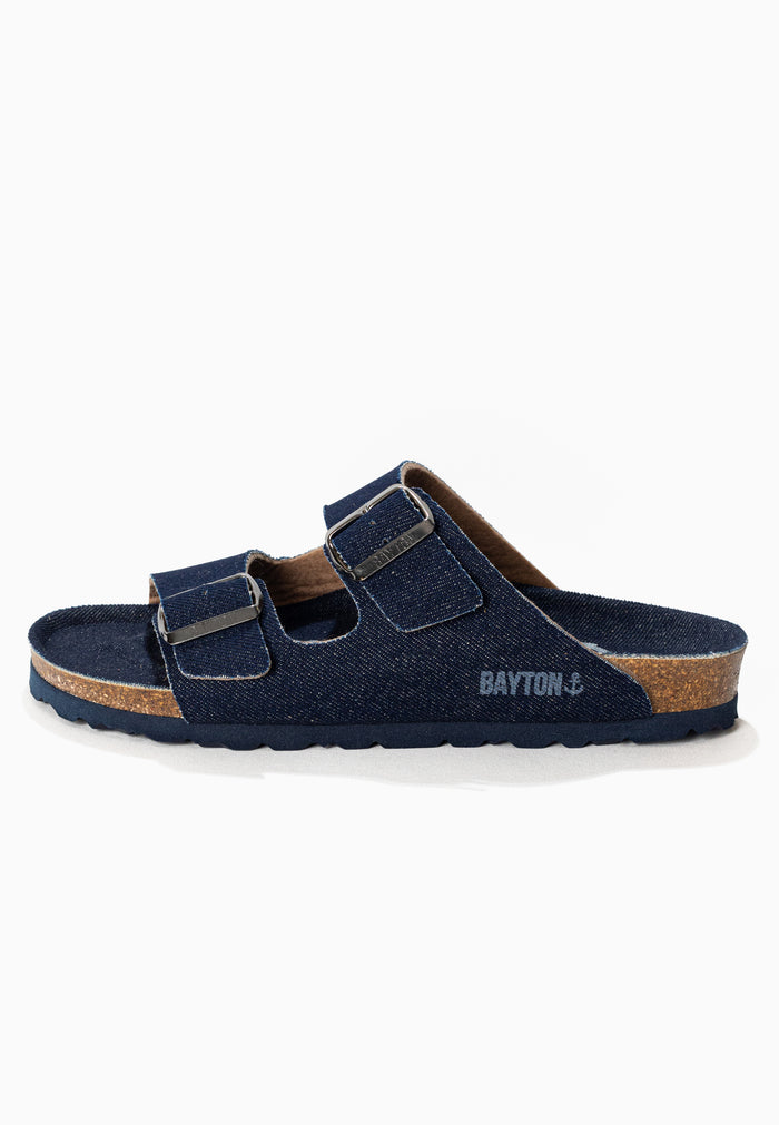 Bayton Sandales 2 Brides Atlas Bleu Marine Bayton Femme