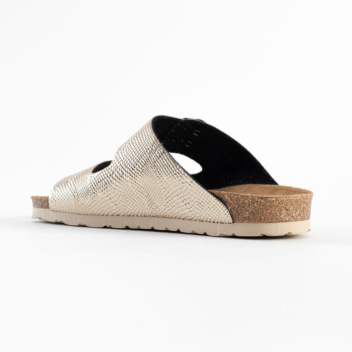 Bayton Sandales 2 Brides Atlas Dorées Clair Bayton Femme