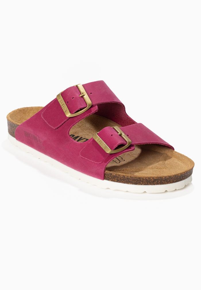 Bayton Sandales 2 Brides Atlas Fuschia 100% Cuir Bayton Femme