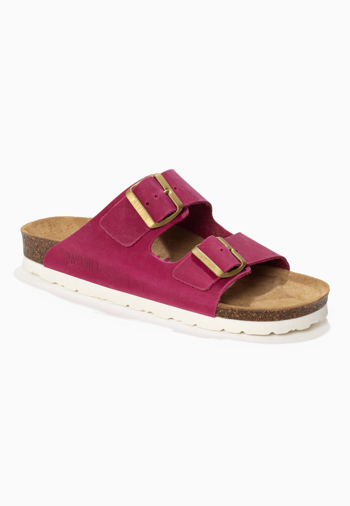 Bayton Sandales 2 Brides Atlas Fuschia 100% Cuir Bayton Femme