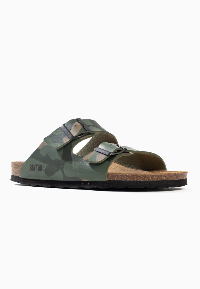 Bayton Sandales 2 Brides Atlas Kaki Camouflage Bayton Homme