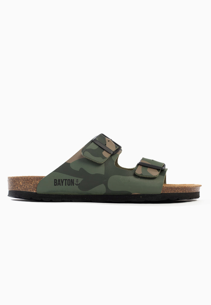 Bayton Sandales 2 Brides Atlas Kaki Camouflage Bayton Homme