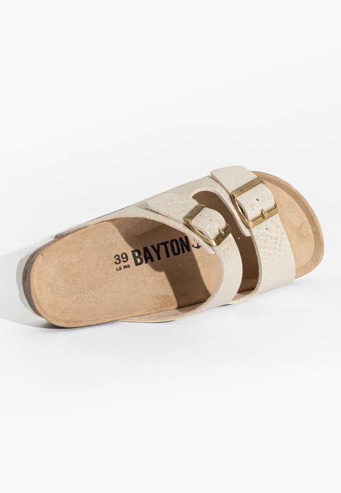 Bayton Sandales 2 Brides Atlas Platinium Bayton Femme