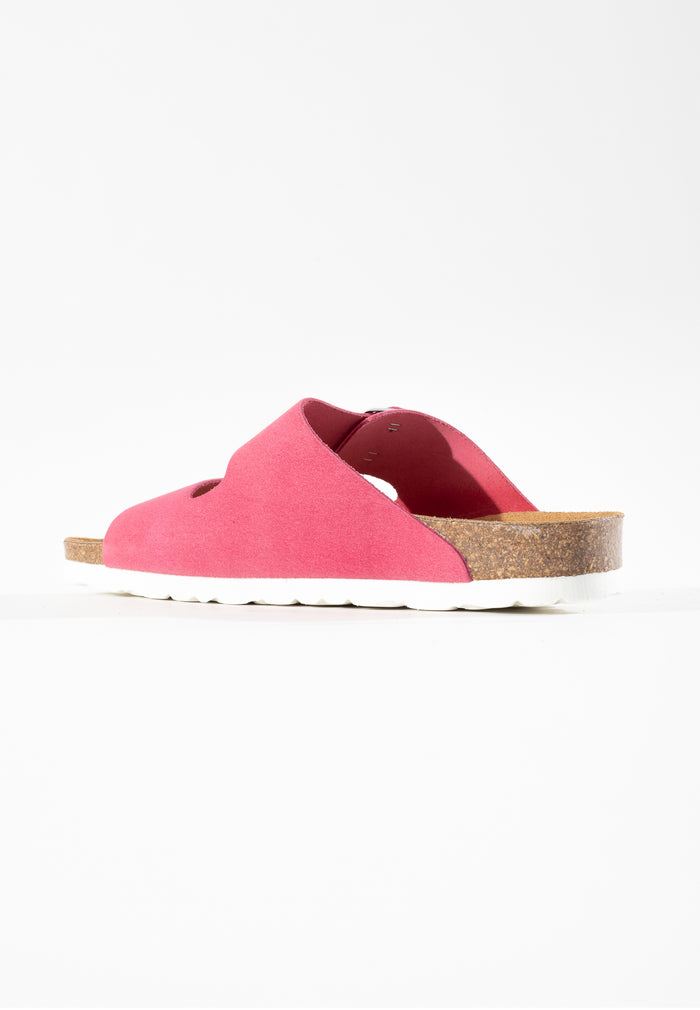 Bayton Sandales 2 Brides Atlas Rose En Cuir Suédé Bayton Femme