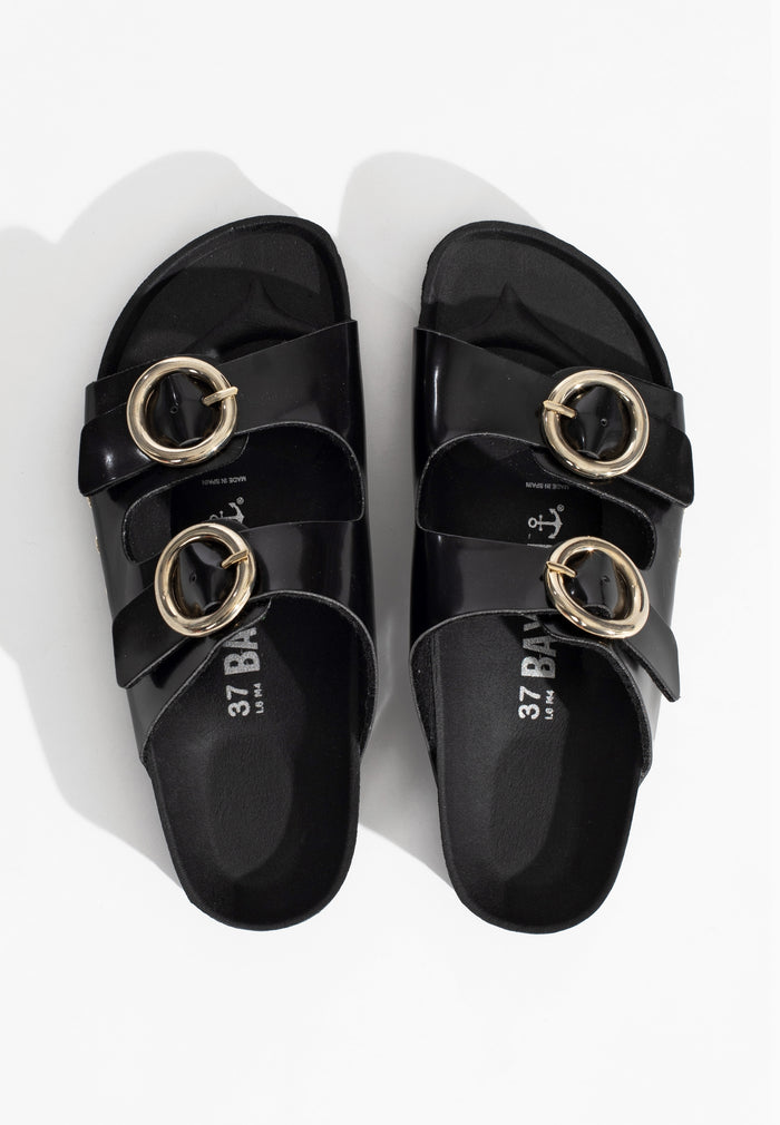 Bayton Sandales 2 Brides Barcelone Noir Bayton Femme