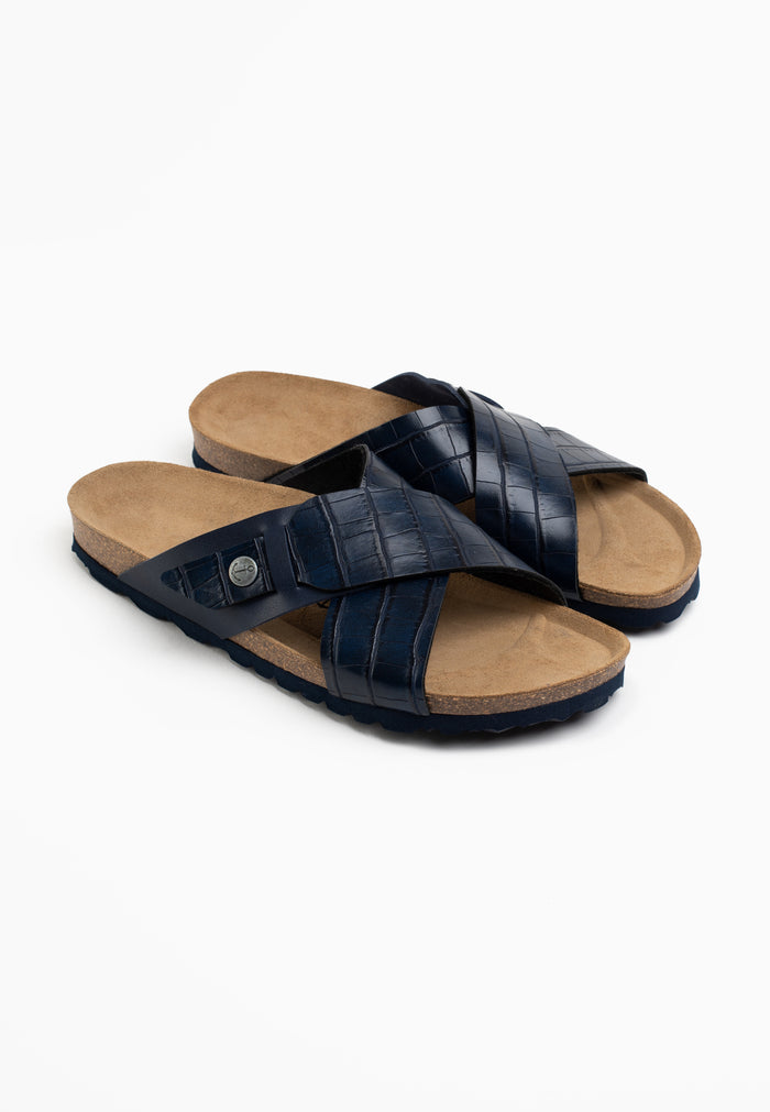 Bayton Sandales 2 Brides Gandhi Bleu Marine Bayton Homme