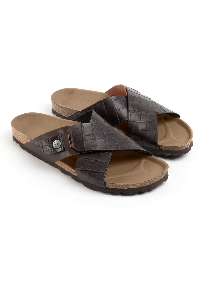 bayton Sandales 2 Brides Gandhi Marron Bayton Homme