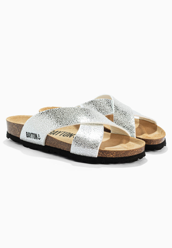 bayton Sandales 2 Brides Gomera Argent Bayton femme