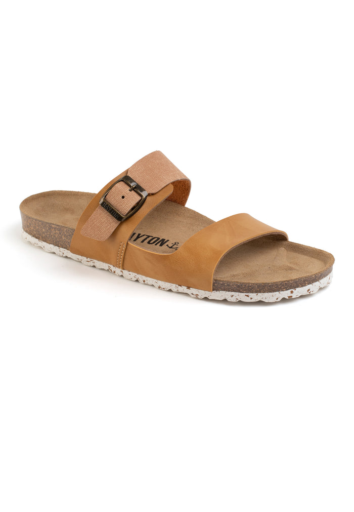 Bayton Sandales 2 Brides Guirec Tan Et Camel Bayton Homme