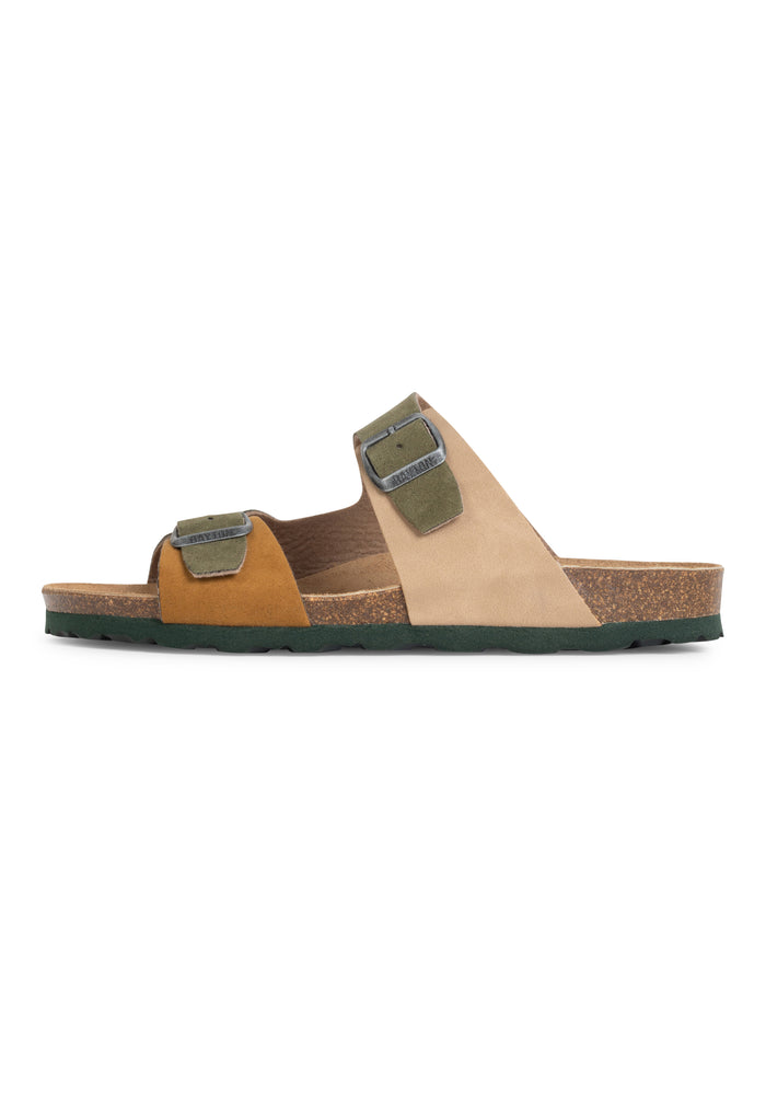 Bayton Sandales 2 Brides Ilithyie 2 Beige Et Tan Et Kaki Bayton Homme
