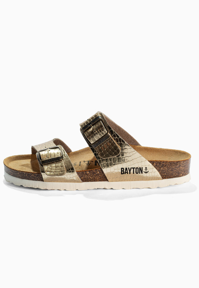 Bayton Sandales 2 Brides Marbella Platine Bayton Femme