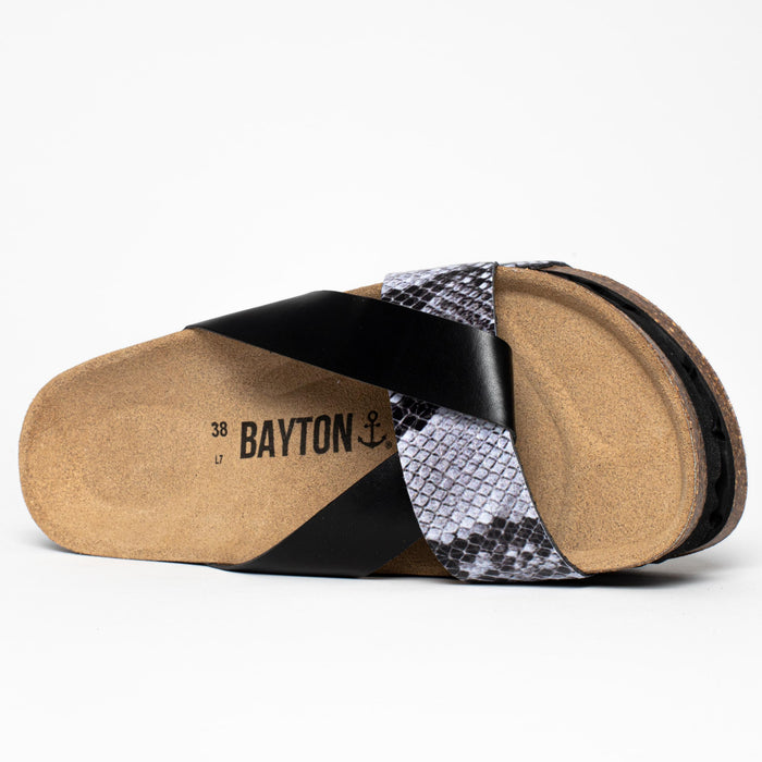 Bayton Sandales 2 Brides Mildura Multibrides Noir Bayton Femme