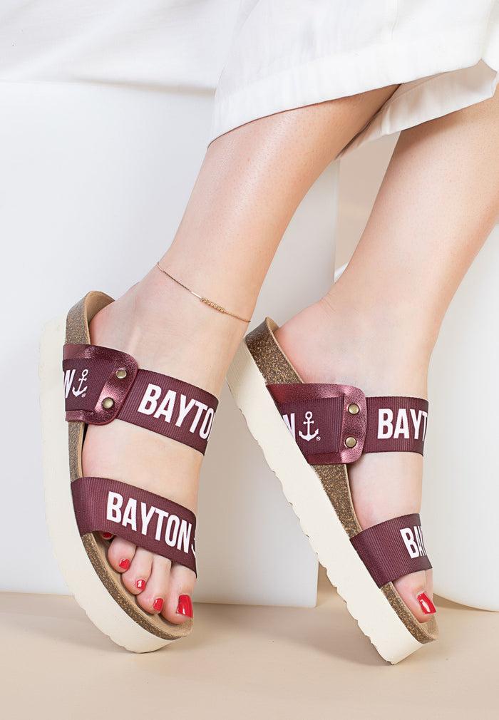 Bayton Sandales 2 Brides Solar Bordeaux Bayton Femme