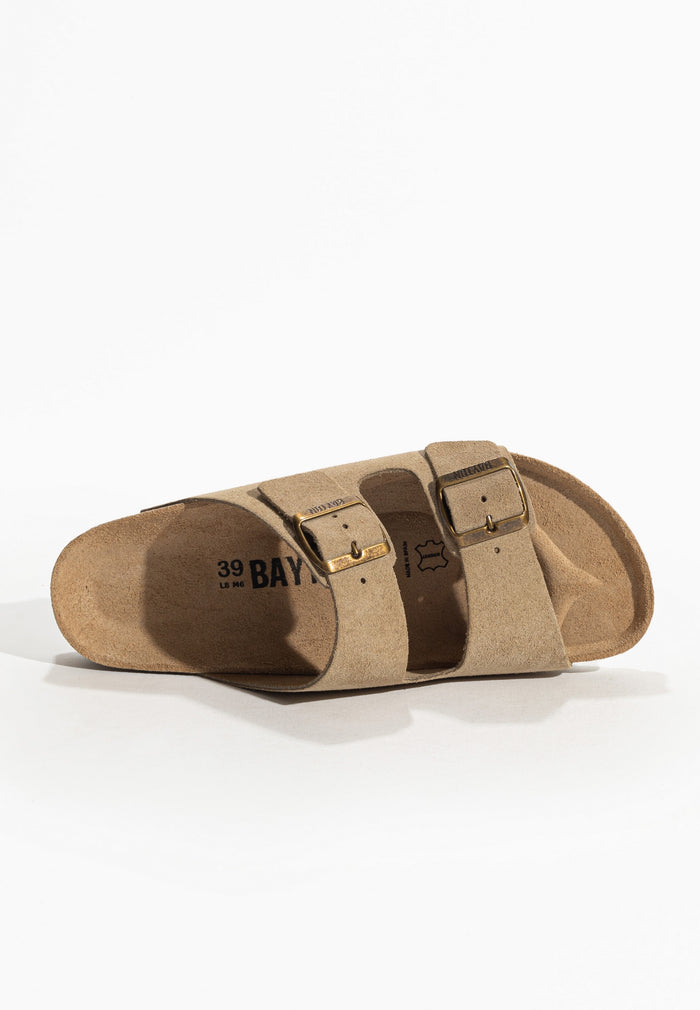 Bayton Sandales 2 Brides Tracy Beige En Cuir Suédé Bayton Femme