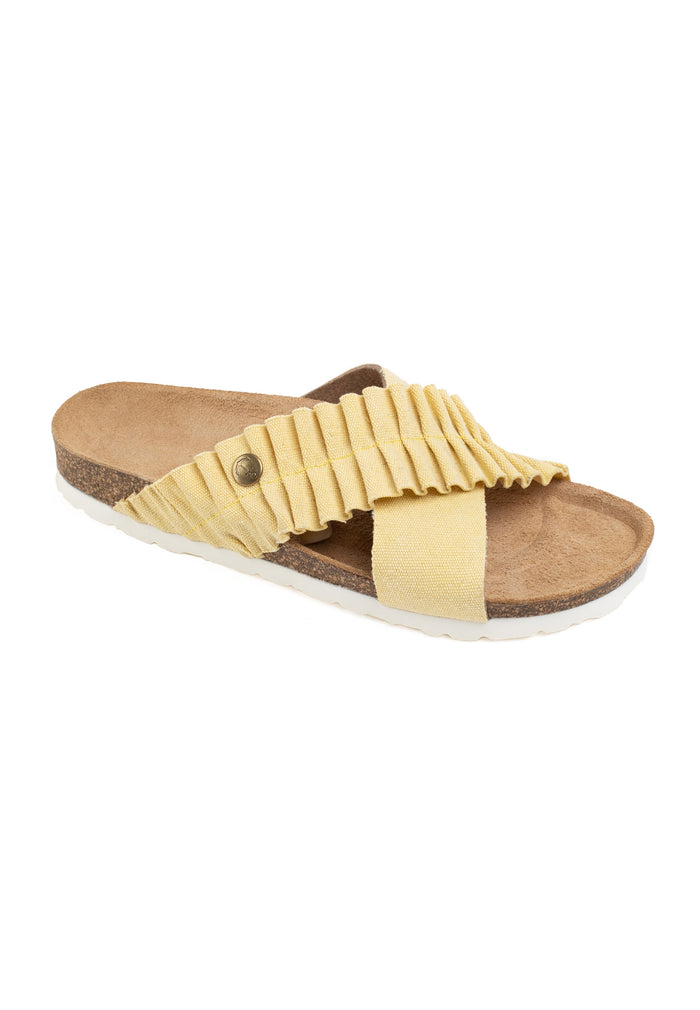 Bayton Sandales 2 Brides Victoire Jaune Denim Bayton Femme