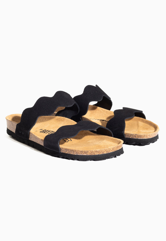 bayton Sandales 2 Brides Wanneroo Noir Bayton femme