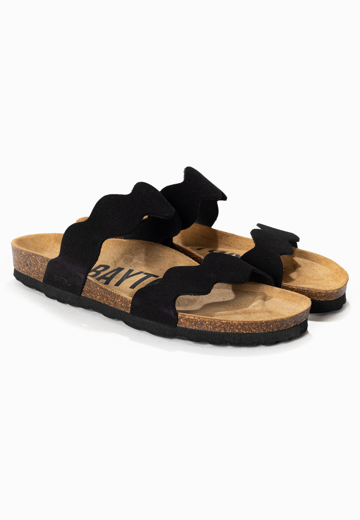 Bayton Sandales 2 Brides Wanneroo Noir Bayton Femme