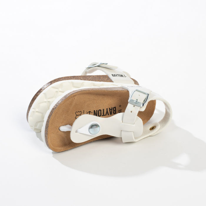 Bayton Sandales à Entre-Doigts Rhea Blanc Bayton Enfant