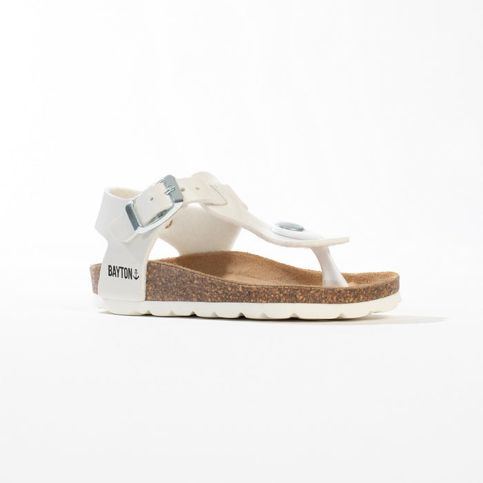 Bayton Sandales à Entre-Doigts Rhea Blanc Bayton Enfant
