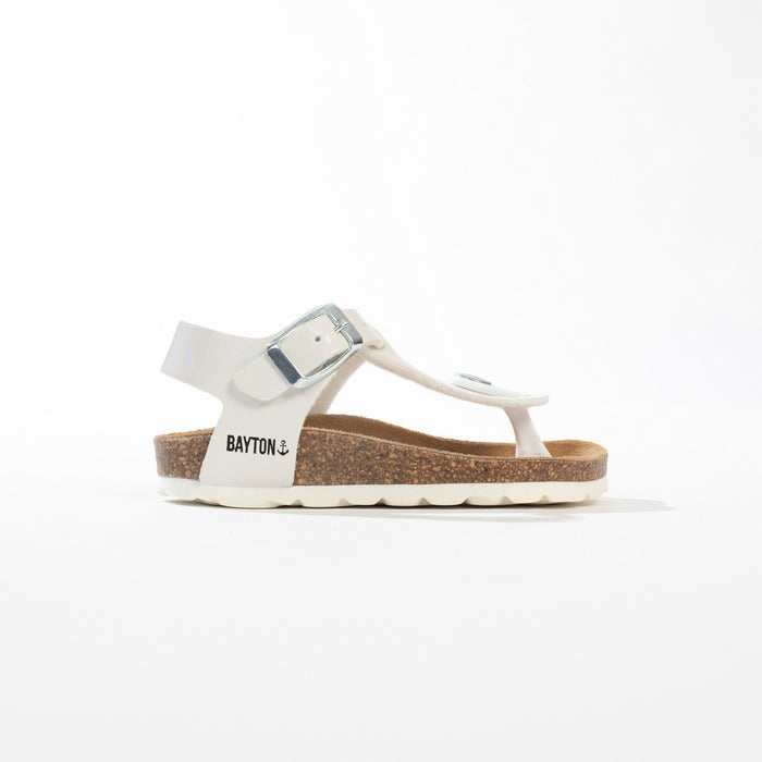 Bayton Sandales à Entre-Doigts Rhea Blanc Bayton Enfant