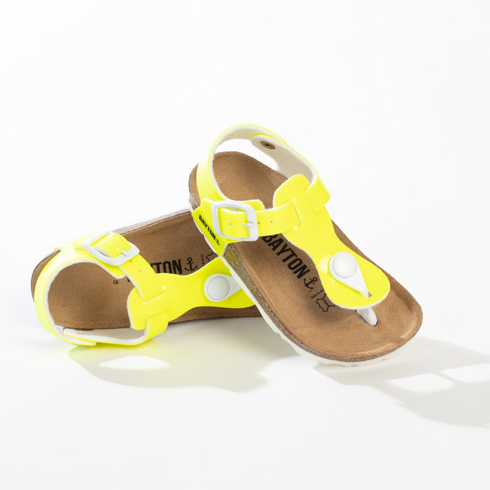 Bayton Sandales à Entre-Doigts Rhea Jaune Bayton Enfant