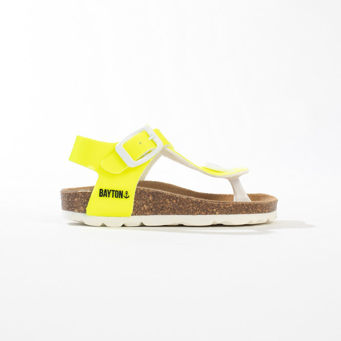 Bayton Sandales à Entre-Doigts Rhea Jaune Bayton Enfant