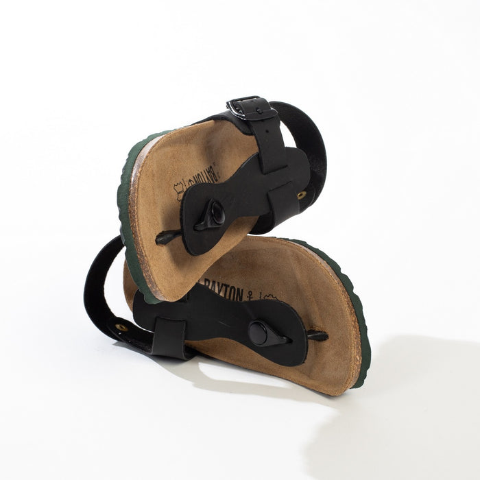 Bayton Sandales à Entre-Doigts Rhea Noir Bayton Enfant