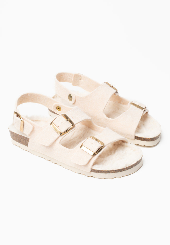 Bayton Sandales Achille Blanc Cassé Multi-Brides Bayton Femme