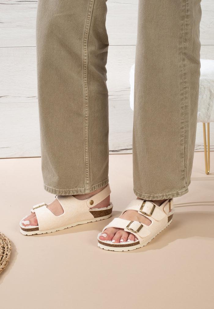 bayton Sandales Achille Blanc Cassé Multi-Brides Bayton femme