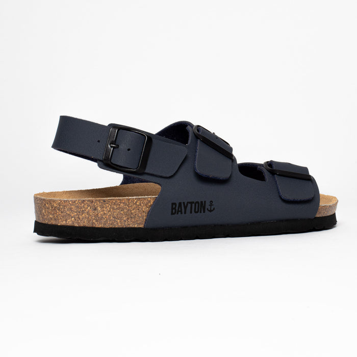 Bayton Sandales Achille Gris Foncées Multi-Brides Bayton Homme