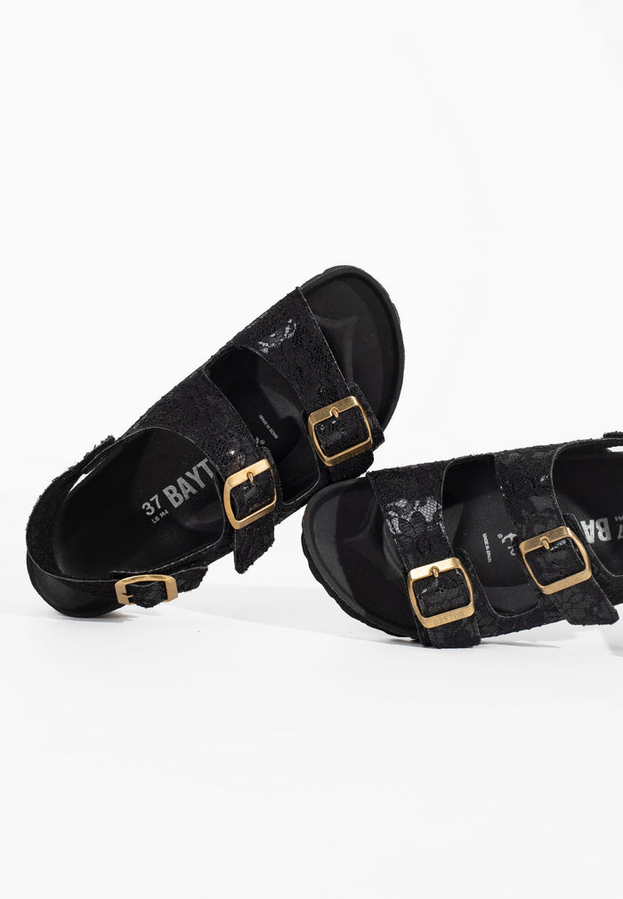 Bayton Sandales Achille Noir Multi-Brides Bayton Femme