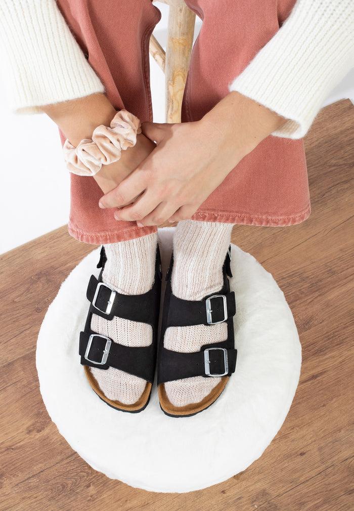 bayton Sandales Achille Noir Multi-Brides Bayton femme