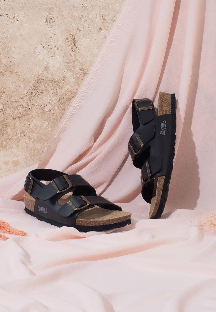bayton Sandales Achille Noir Multi-Brides Bayton femme