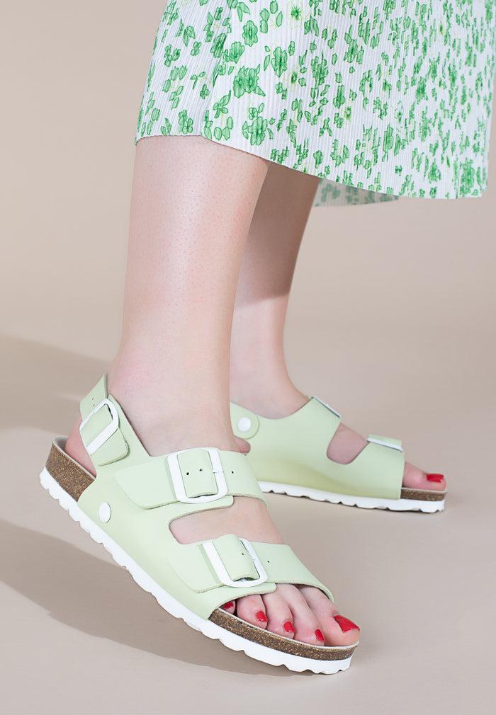 bayton Sandales Achille Pistache Multi-Brides Bayton femme