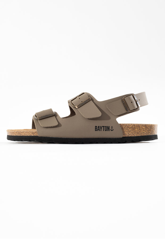 Bayton Sandales Achille Taupe Multi-Brides Bayton Homme