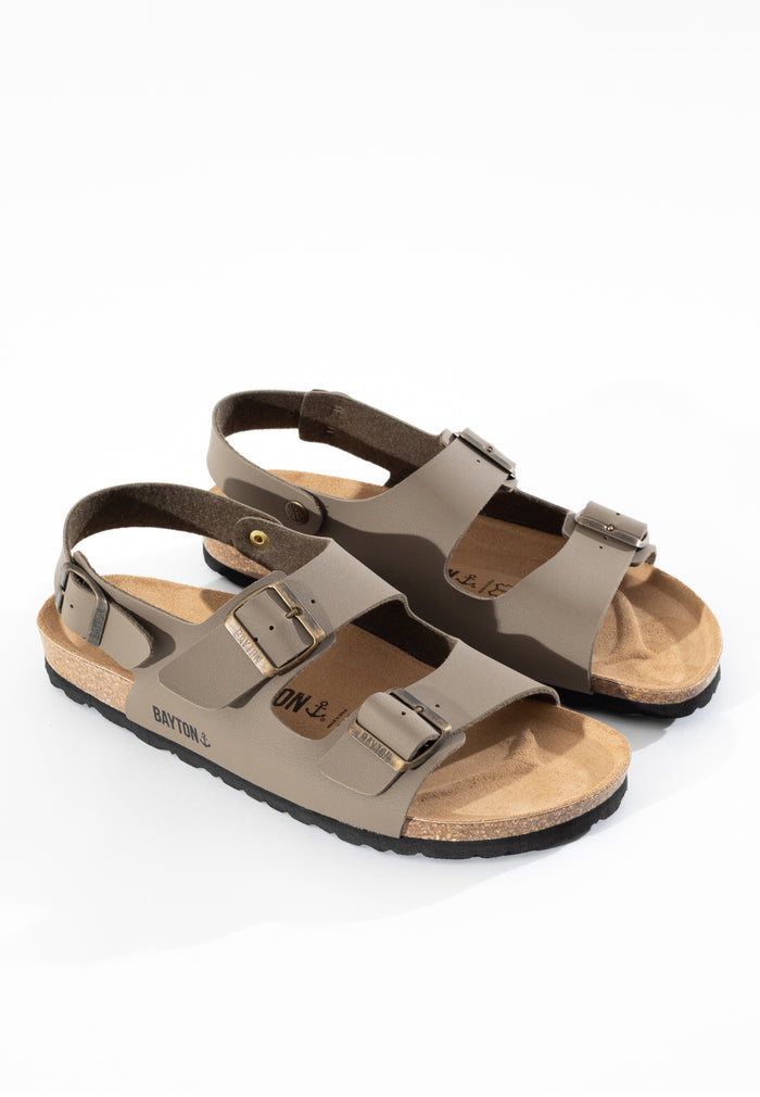 bayton Sandales Achille Taupe Multi-Brides Bayton Homme
