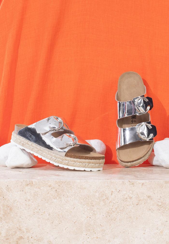 bayton Sandales Alcee Argent à Plateforme Bayton femme