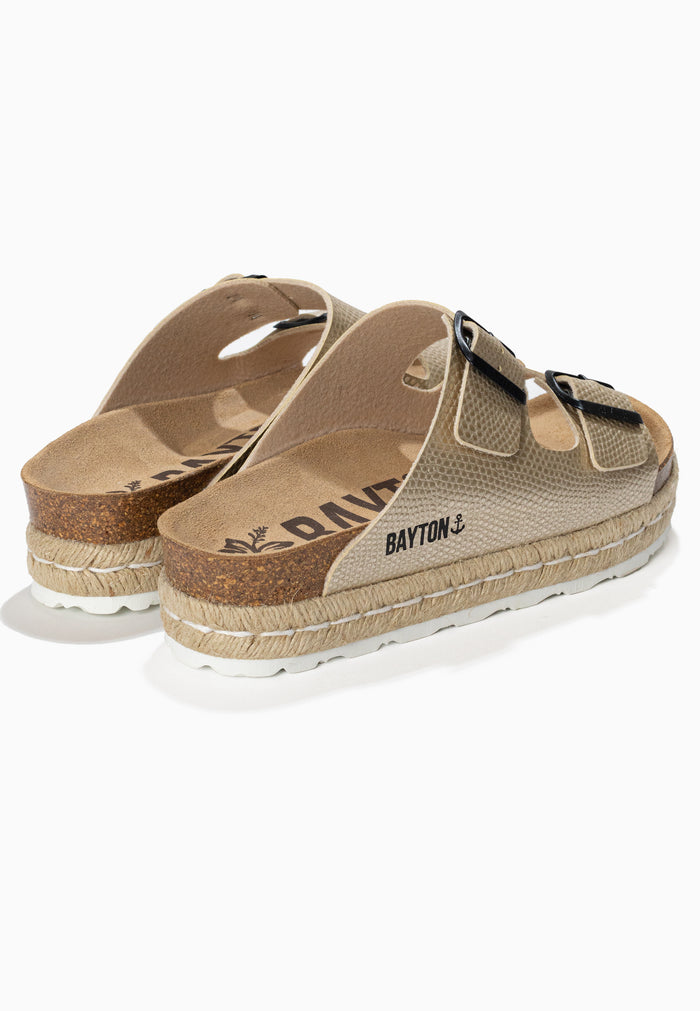 Bayton Sandales Alcee Doré à Plateforme Bayton Femme