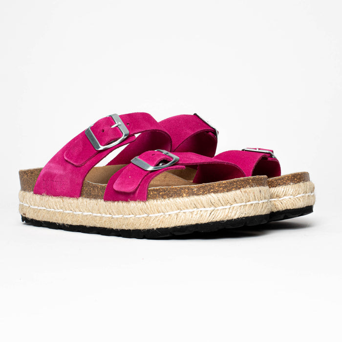 bayton Sandales Alcee Fuschia à Plateforme en cuir Suédé Bayton femme