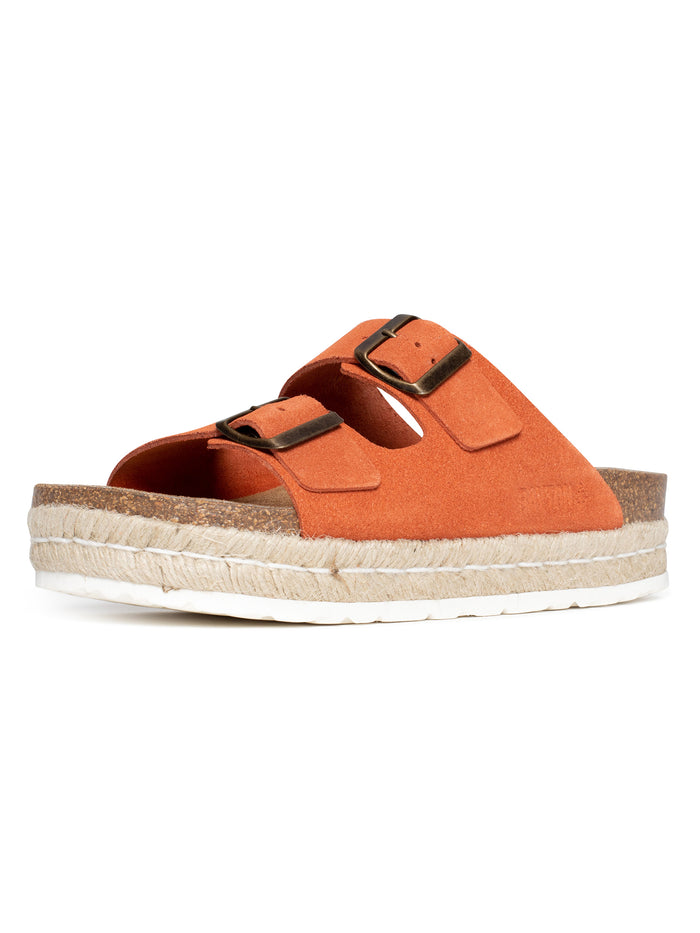 bayton Sandales Alcee Orange à Plateforme en cuir Suédé Bayton femme