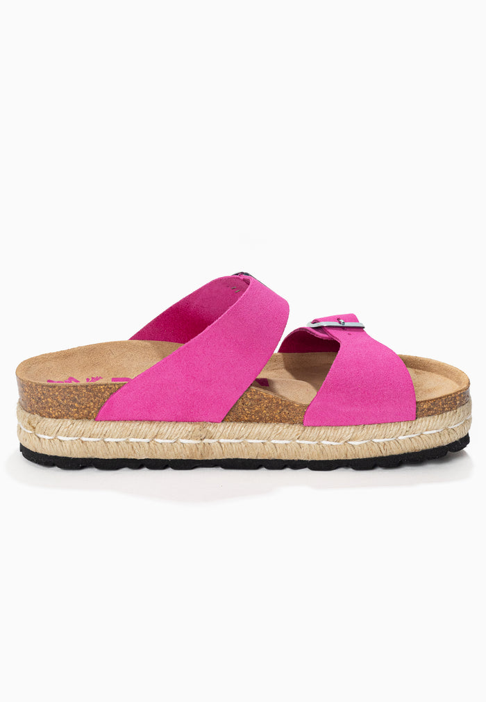 Bayton Sandales Alcee Rose à Plateforme En Cuir Suédé Bayton Femme