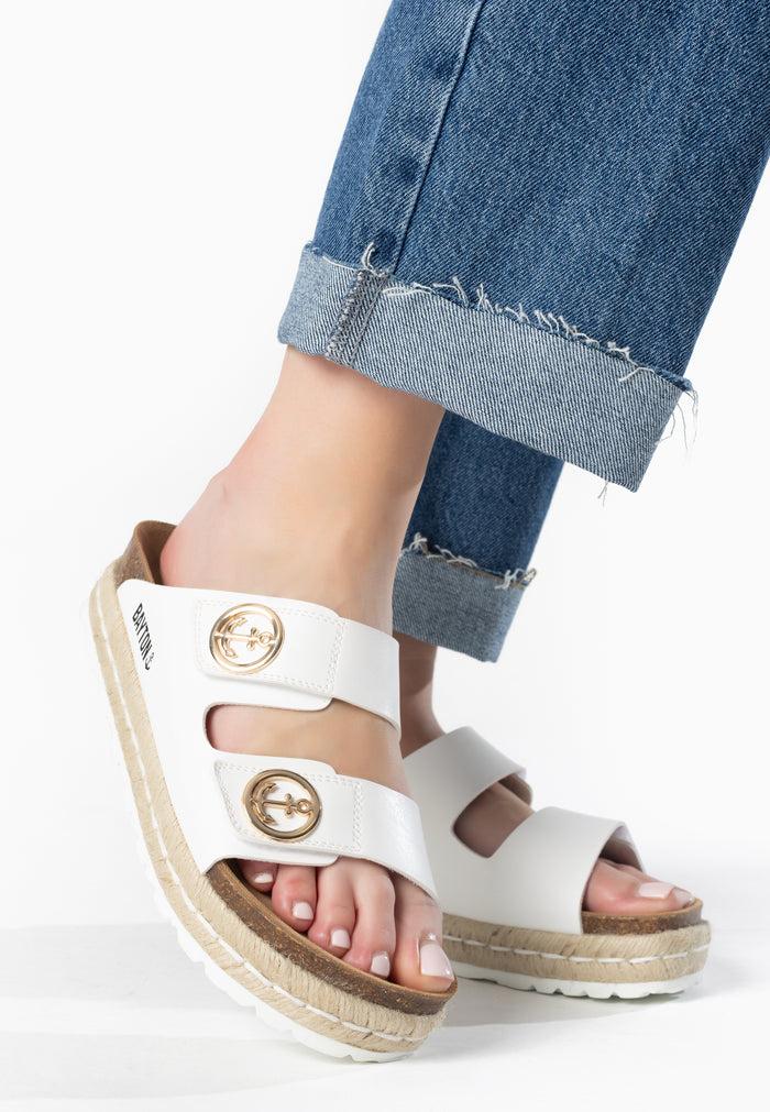 Bayton Sandales Alizee Blanc à Plateforme Bayton Femme