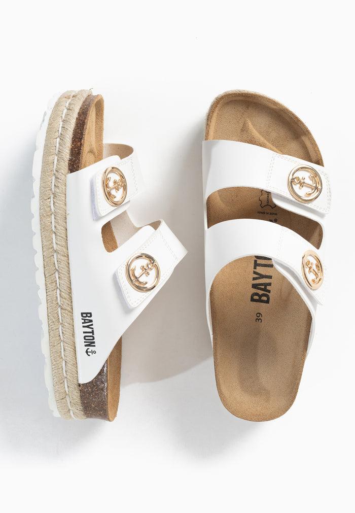 Bayton Sandales Alizee Blanc à Plateforme Bayton Femme