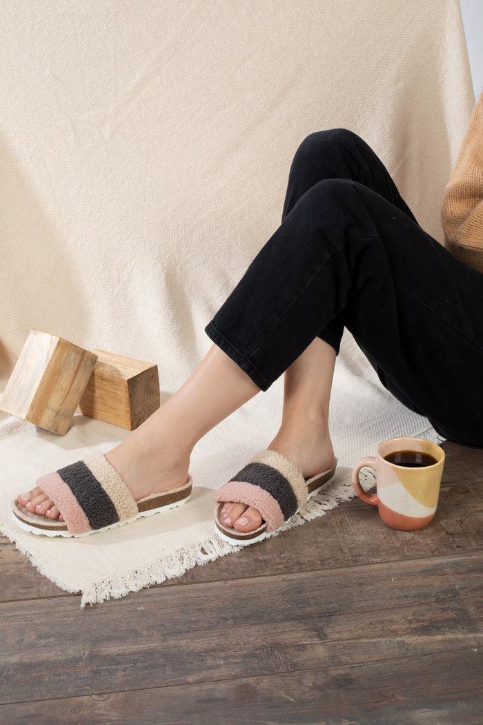 bayton Sandales Alpes Rose/Gris/Off Blanc Multi-Brides Bayton femme