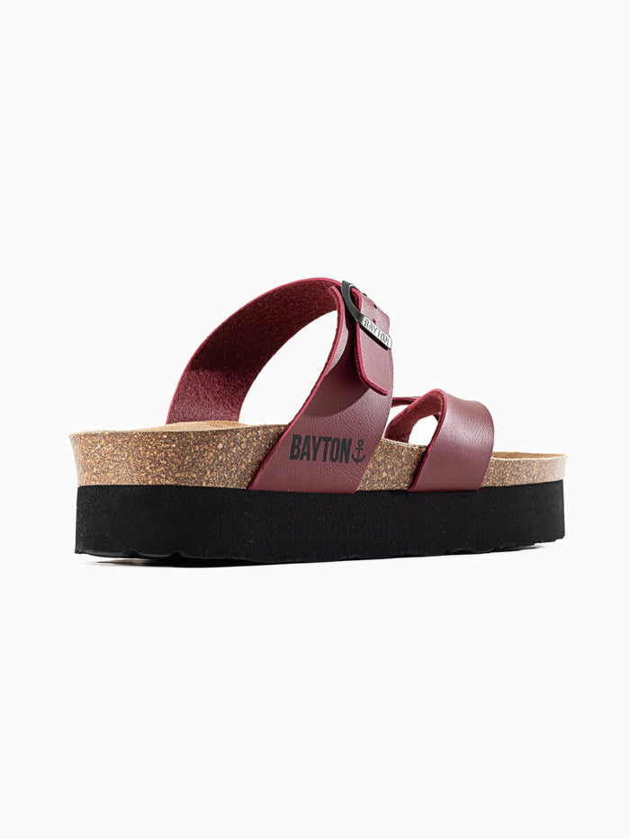 Bayton Sandales Andromac Bordeaux à Plateforme Bayton Femme