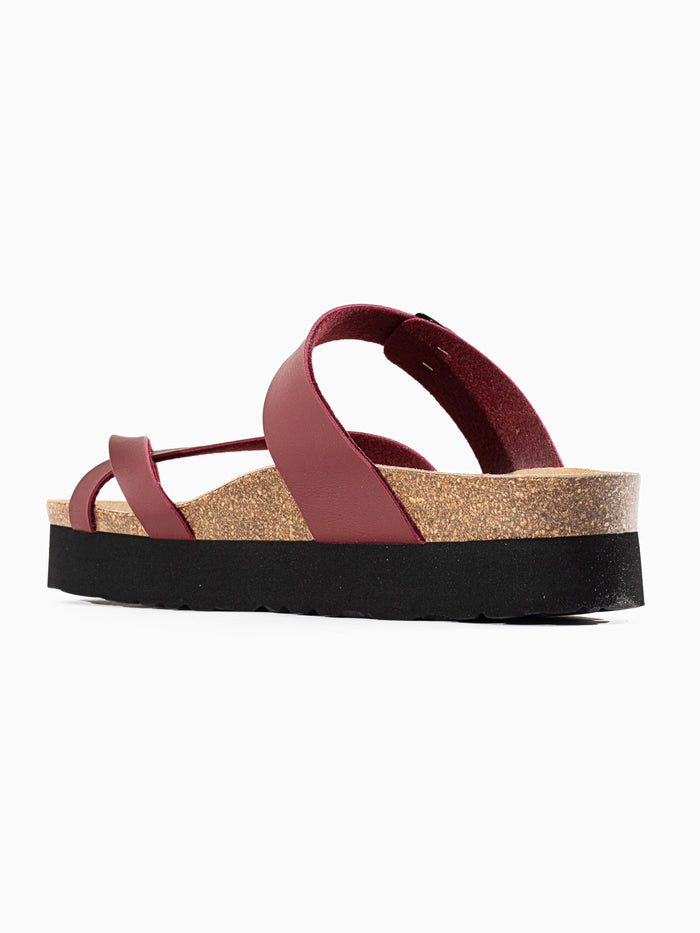 Bayton Sandales Andromac Bordeaux à Plateforme Bayton Femme