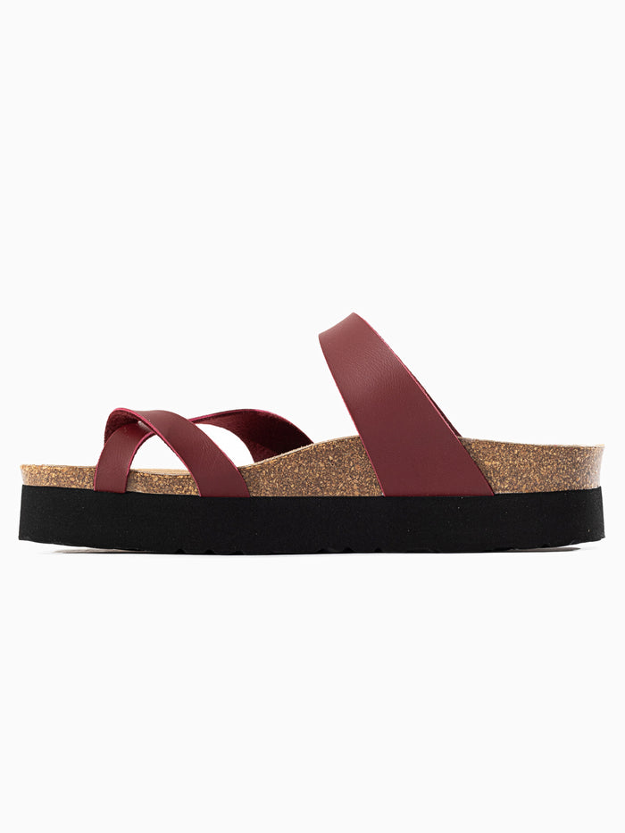 Bayton Sandales Andromac Bordeaux à Plateforme Bayton Femme